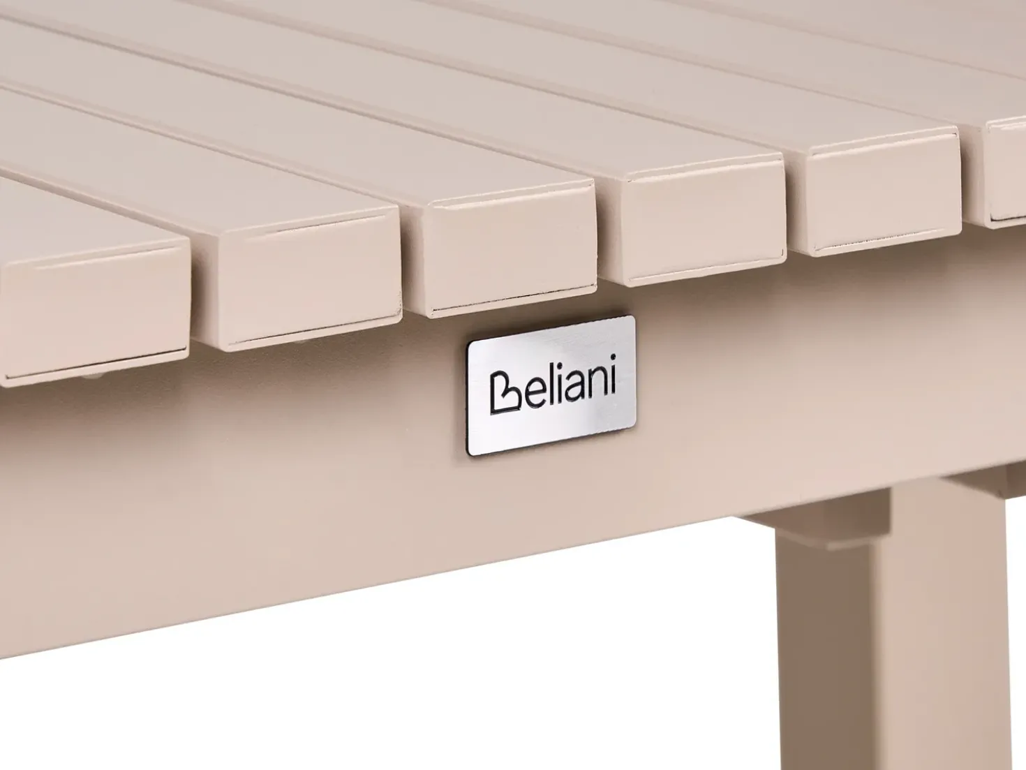 Havebord med udtræk ARDESIO 160/220 cm 90 cm Metal Sand Beige
