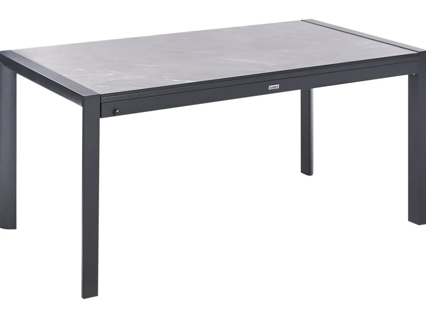 Havebord med udtræk BINASCO 160/220 cm 90 cm Sten effekt Grå