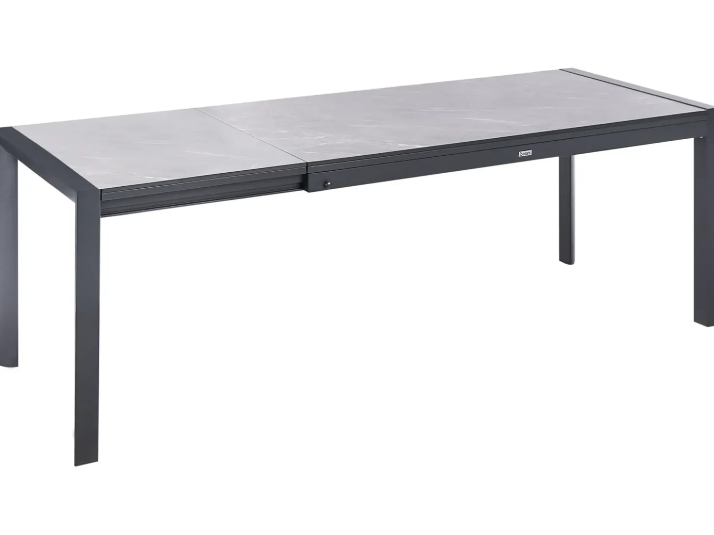 Havebord med udtræk BINASCO 160/220 cm 90 cm Sten effekt Grå