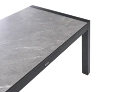 Havebord med udtræk BINASCO 160/220 cm 90 cm Sten effekt Grå