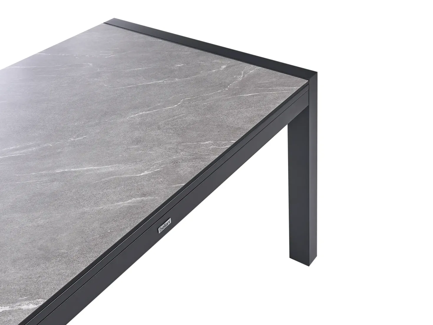 Havebord med udtræk BINASCO 160/220 cm 90 cm Sten effekt Grå