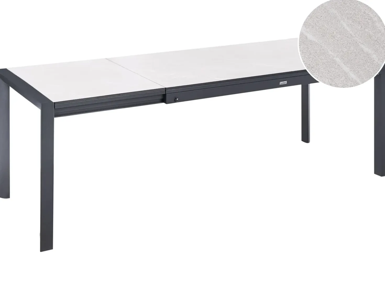 Havebord med udtræk BINASCO 160/220 cm 90 cm Beige