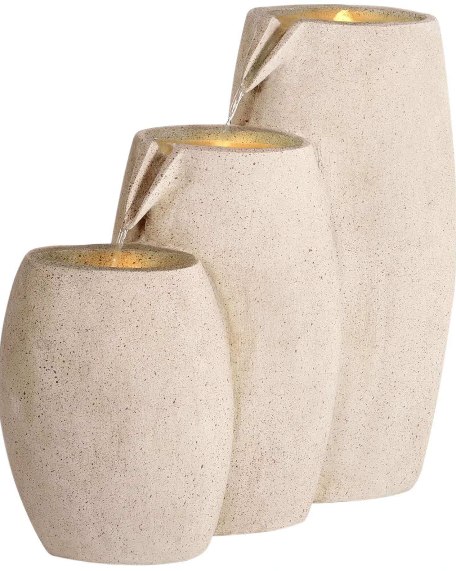 Havefontæne ARKLE LED Beige