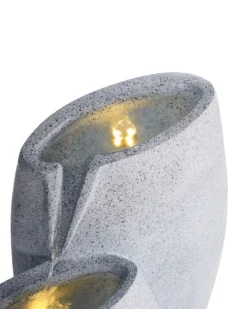 Havefontæne ARKLE LED Grå