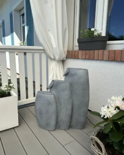 Havefontæne ARKLE LED Grå