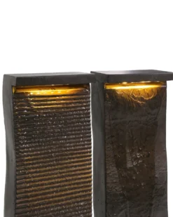 Havefontæne SUNLINE LED Brun