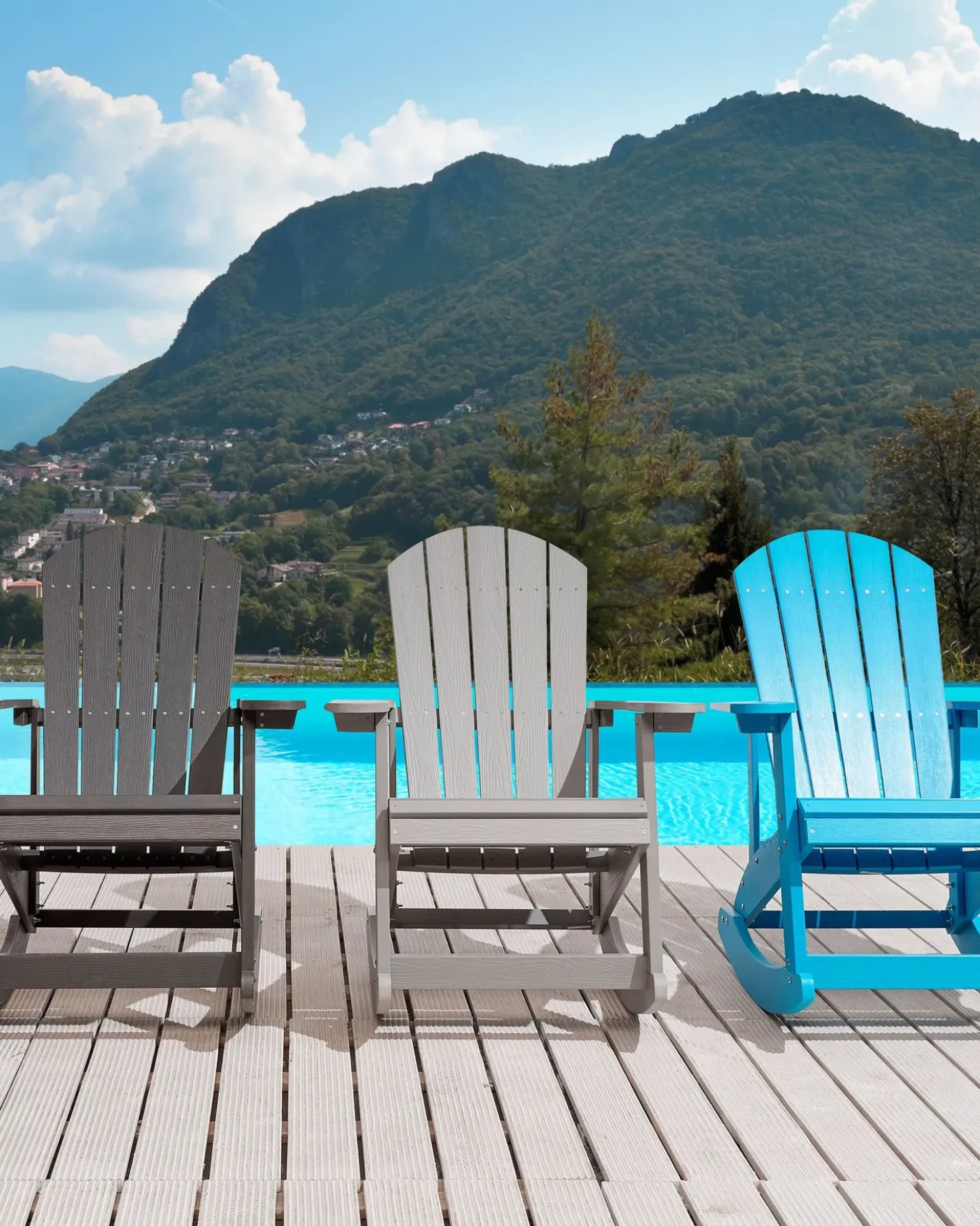 Havegyngestol ADIRONDACK Lysegrå
