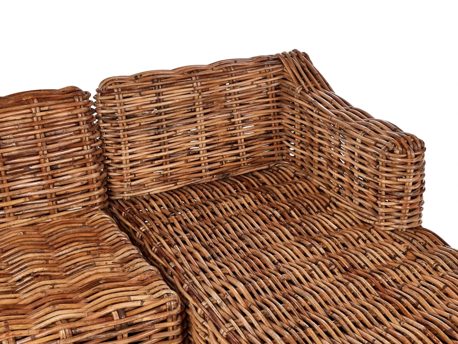 Have-hjørnesofa 3 personers BRIATICO Venstrevendt Rattan Naturlig