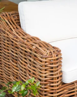 Have-hjørnesofa 3 personers BRIATICO Venstrevendt Rattan Naturlig