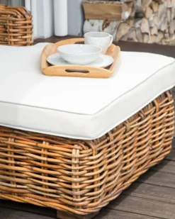 Have-hjørnesofa 3 personers BRIATICO Venstrevendt Rattan Naturlig