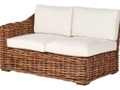Have-hjørnesofa 3 personers BRIATICO Venstrevendt Rattan Naturlig