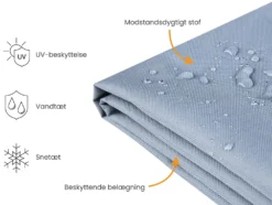 Havemøbelovertræk CHUVA 110 cm 100 cm 70 cm Grå