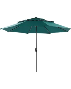 Haveparasol 285 cm BIBIONE Smaragdgrøn
