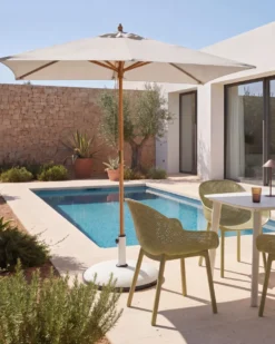 Haveparasol 195 cm FLAMENCO Lys Beige