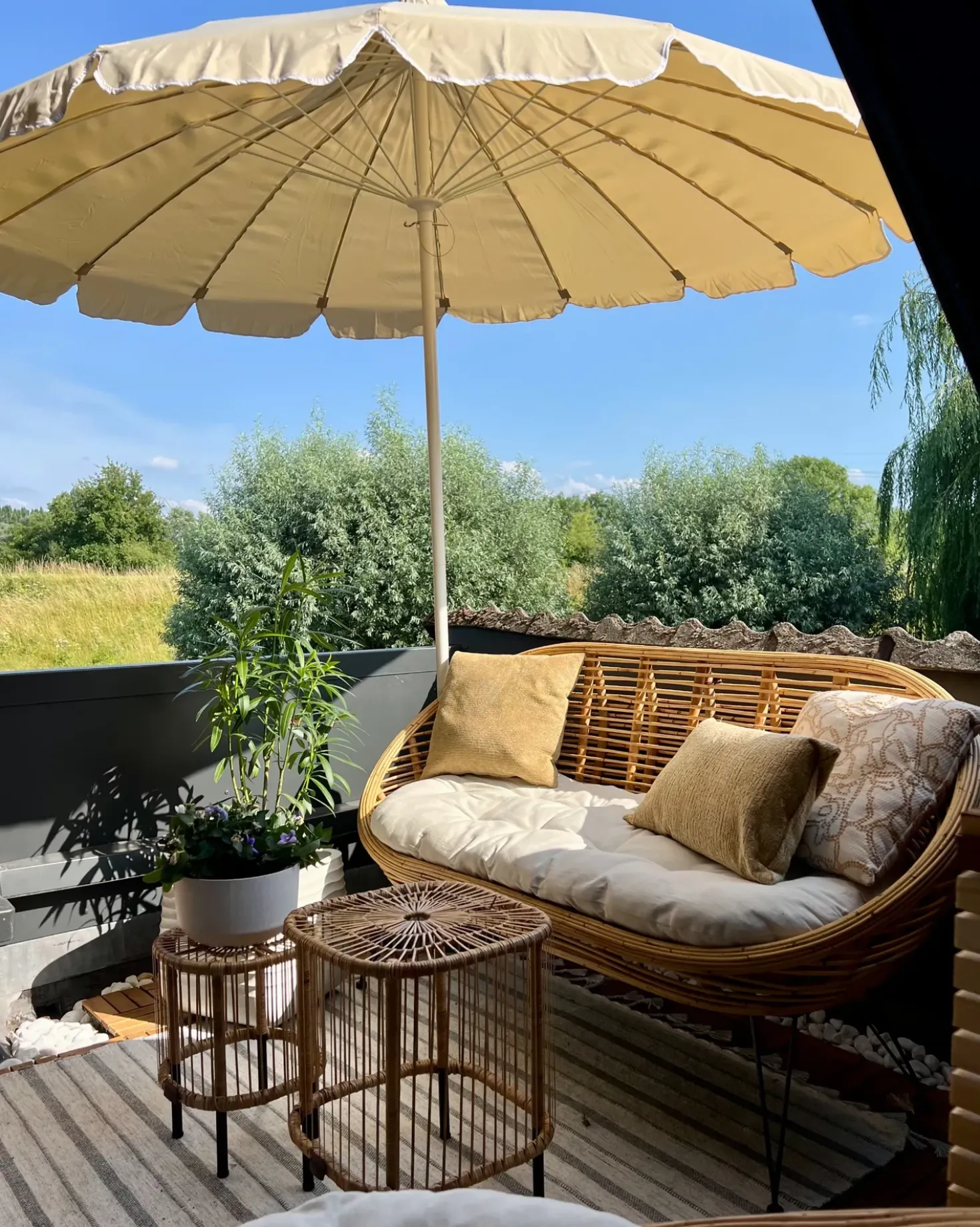 Haveparasol 245 cm MINOA Beige