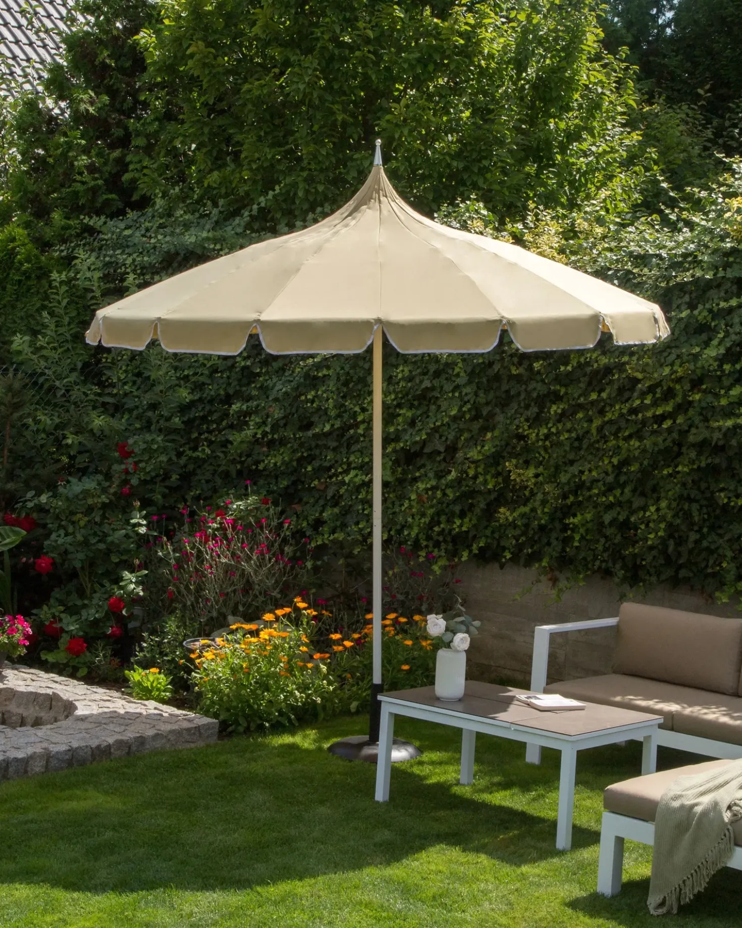 Haveparasol 245 cm MINOA Beige