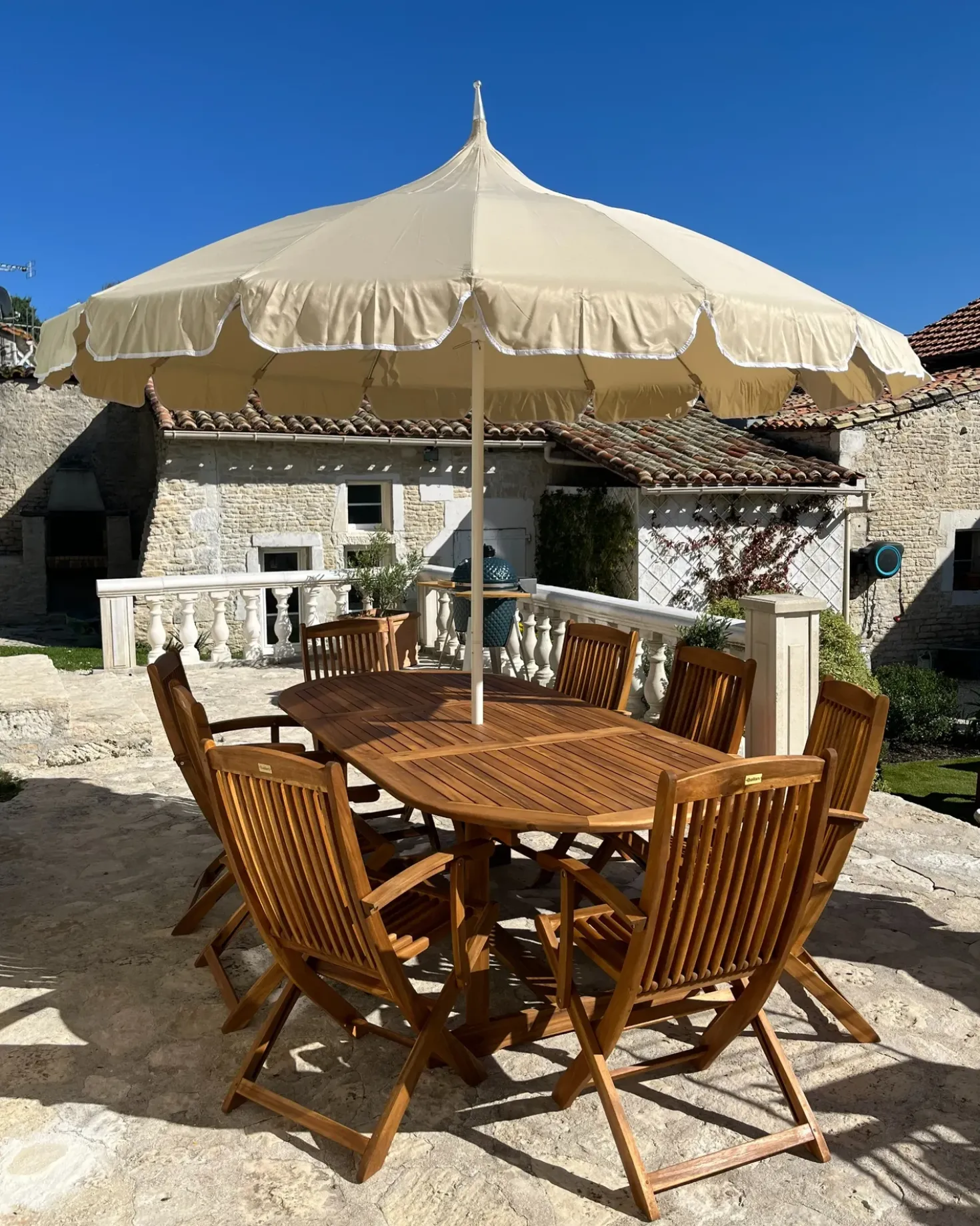 Haveparasol 245 cm MINOA Beige