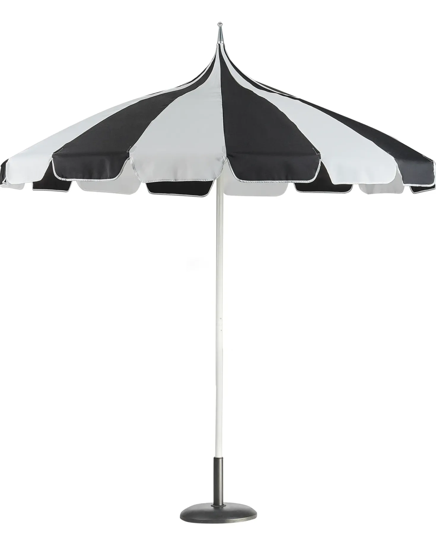Haveparasol 245 cm MINOA Sort/hvid
