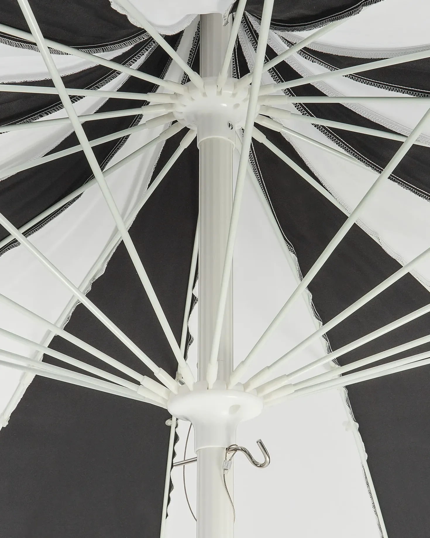 Haveparasol 245 cm MINOA Sort/hvid