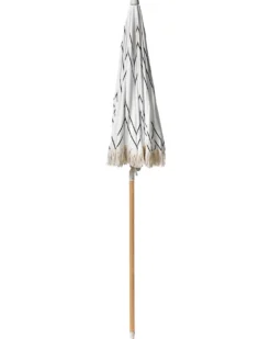 Haveparasol 155 cm MONDELLO Hvid/sort