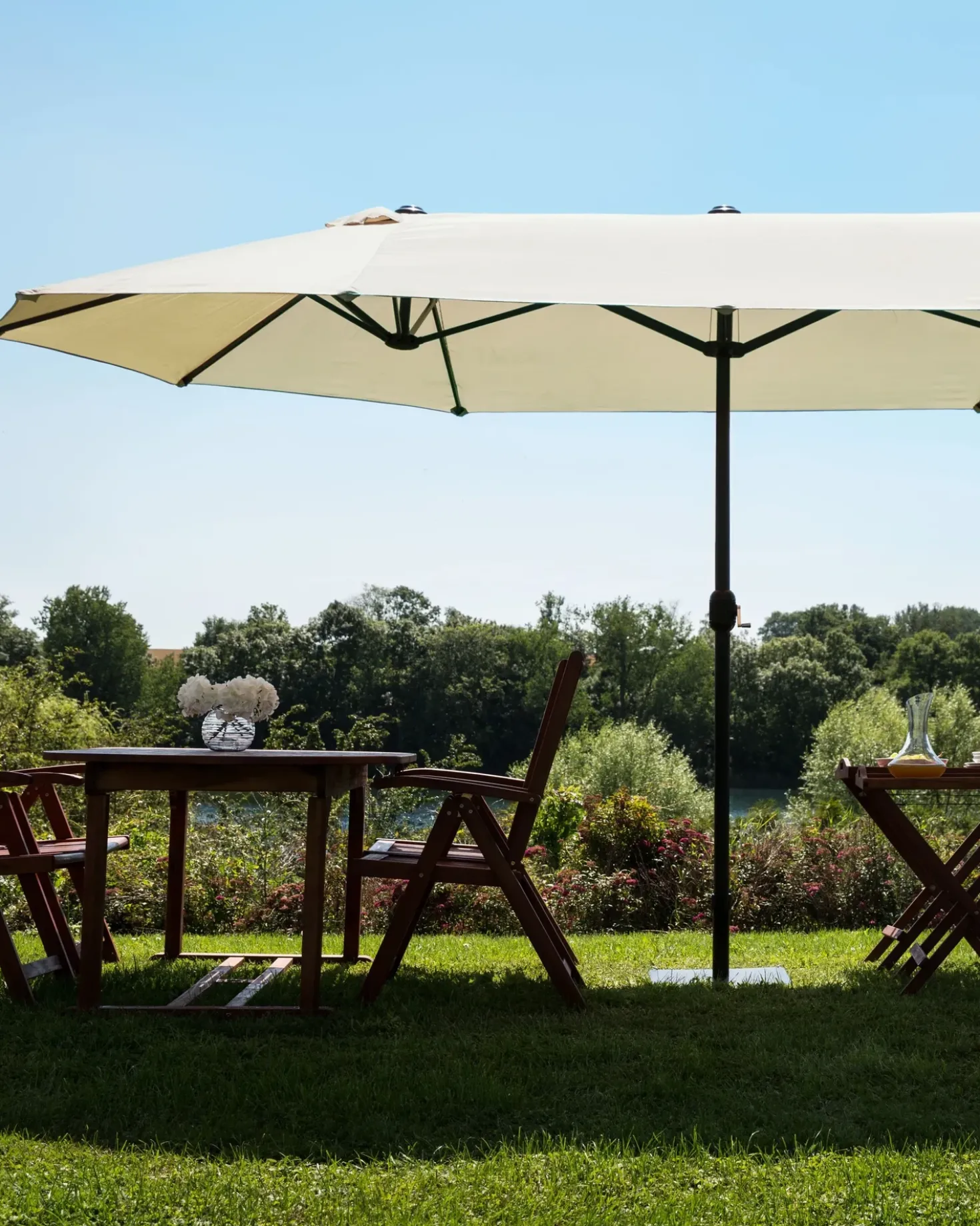 Haveparasol 460 cm SIBILLA Beige