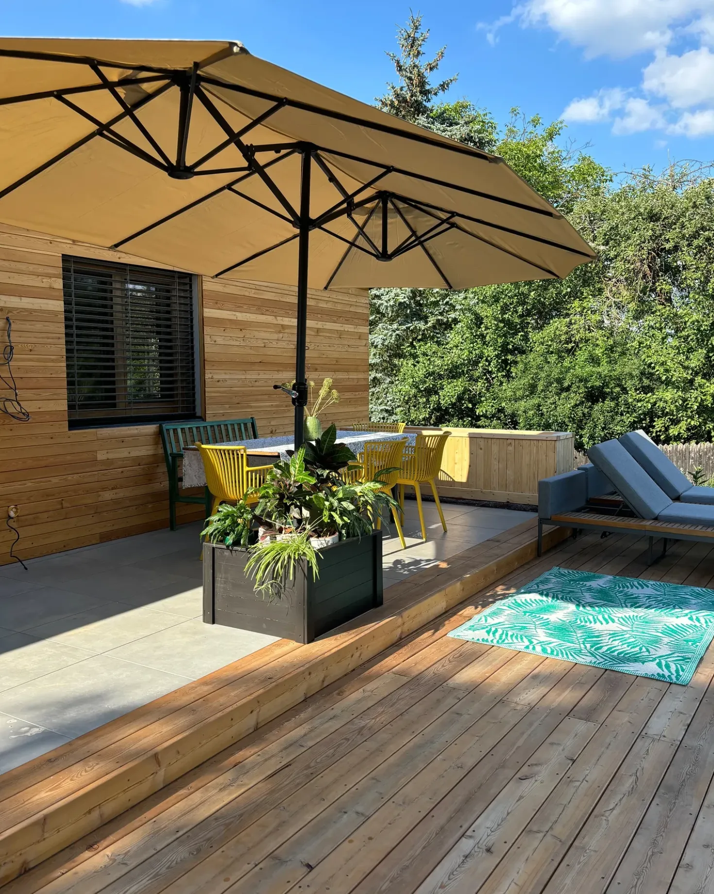 Haveparasol 460 cm SIBILLA Beige