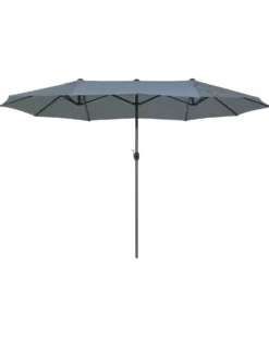 Haveparasol 460 cm SIBILLA Grå