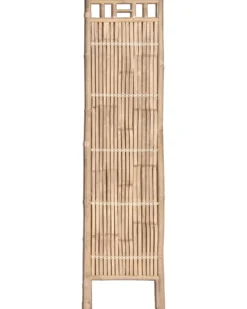 Haveskærm med 5 paneler CEFALU Foldbar Lysebrun
