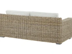 Havesofa 2 personers ARDEA Rattan Lysebrun
