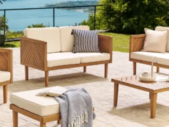 Havesofa 2 personers BARATTI Akacietræ Brun
