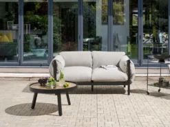 Havesofa 2 personers ESPERIA Metal Grå