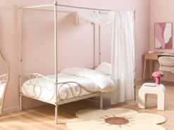 Himmelseng Metal SORMERY 90 x 200 cm Lys Beige
