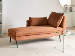 Højrevendt chaiselong YERRES Orange