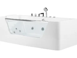 Hjørne-boblebad BARRANCA 170 x 85 cm Hvid