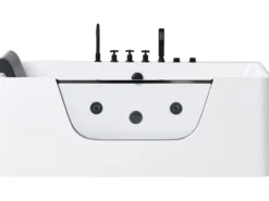 Hjørne-boblebad CAHUITA 160 x 75 cm Hvid