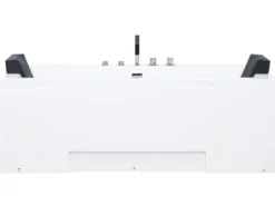 Hjørne-boblebad med LED GALLEY 170 x 75 cm Hvid