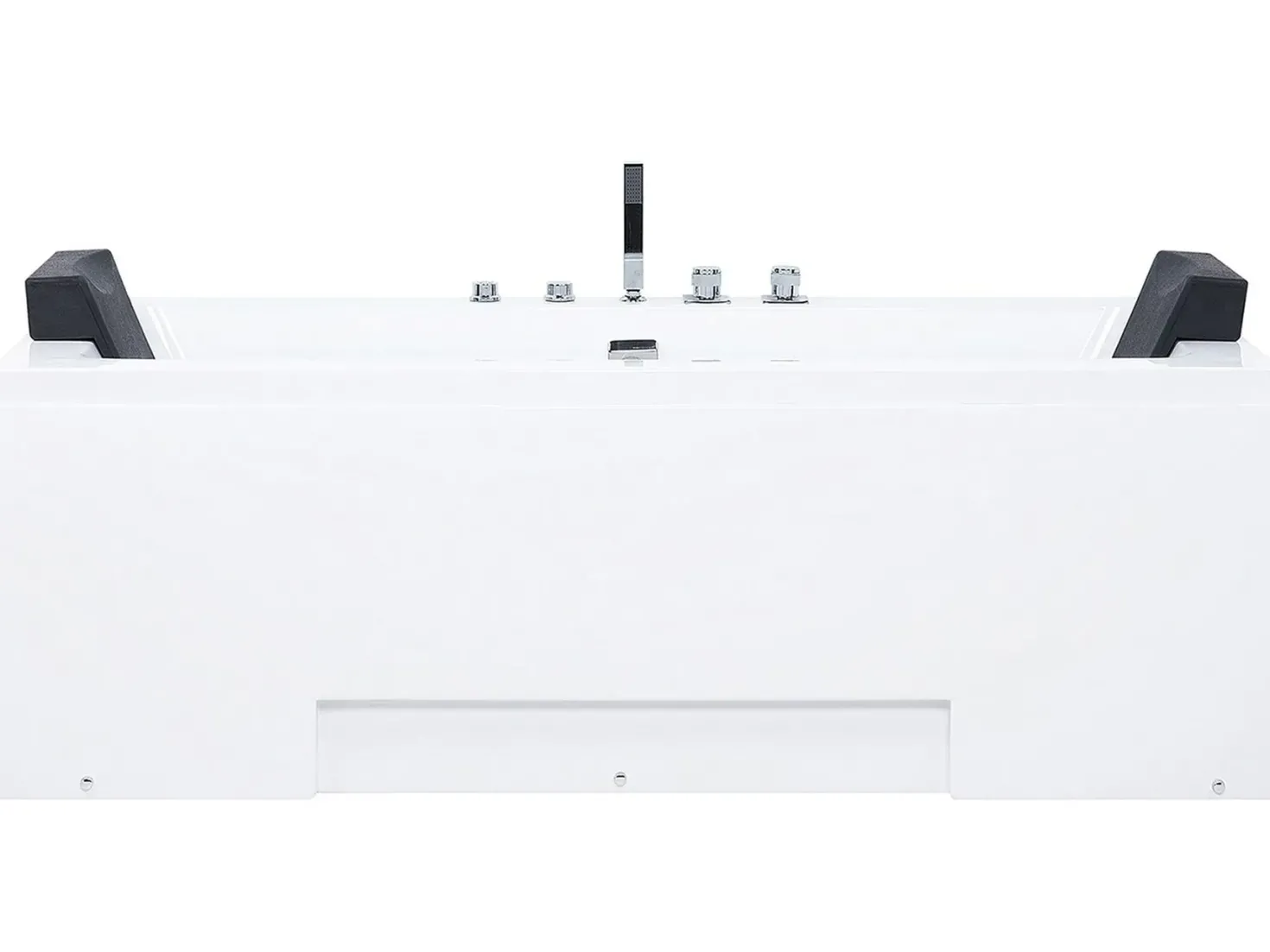 Hjørne-boblebad med LED GALLEY 170 x 75 cm Hvid
