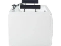 Hjørne-boblebad med LED MONTEGO 172 x 83 cm Hvid