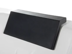 Hjørne-boblebad med LED SAMANA 174 x 79 cm Hvid