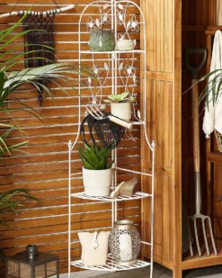 Hjørnereol BIELLA Metal 158 cm 35 cm Hvid