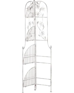 Hjørnereol BIELLA Metal 158 cm 35 cm Hvid