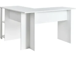 Hjørneskrivebord SNYDER Hvid 125 cm 125 cm