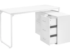 Hjørneskrivebord SOGNE Hvid 140 cm 100 cm
