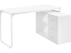 Hjørneskrivebord SOGNE Hvid 140 cm 100 cm