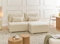 Hjørnesofa modul NERBO Boucle Cremehvid Venstrevendt