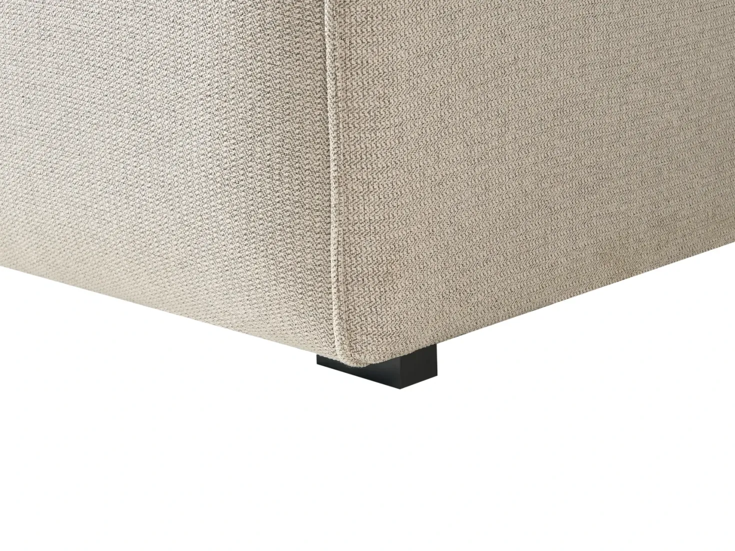 Hjørnesofa 3 personers DOLVA Lys Beige Højrevendt