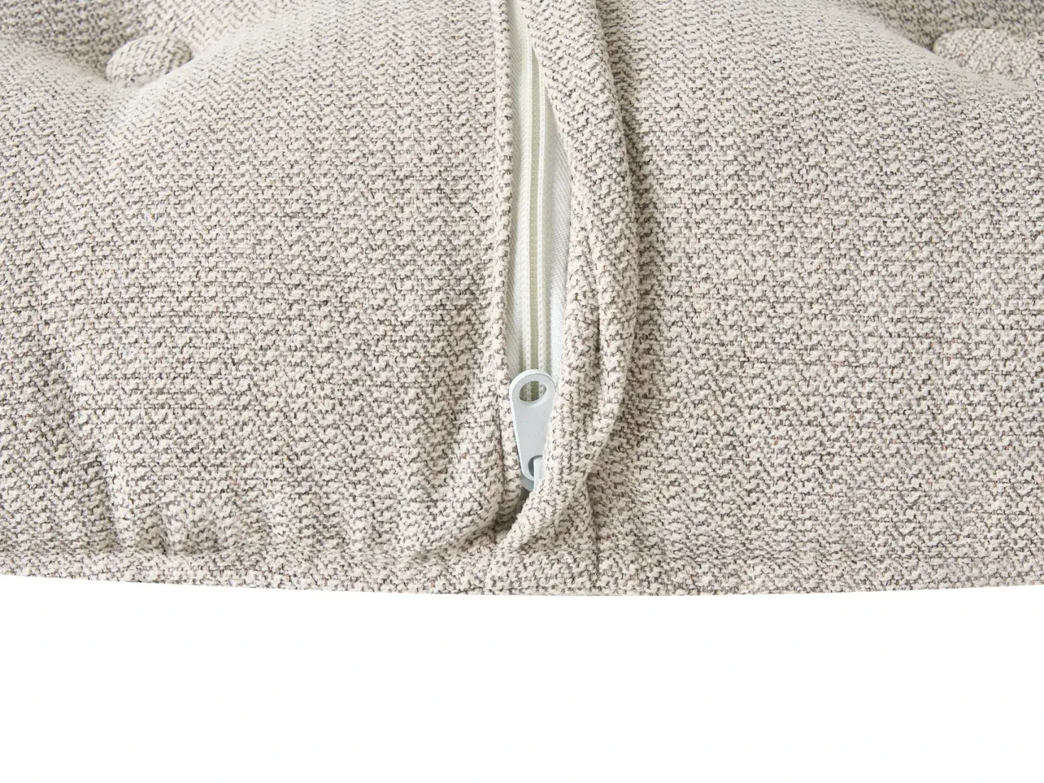 Hjørnesofa 3 personers DOLVA Lys Beige Højrevendt