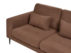 Hjørnesofa 3 personers FLAM Boucle Brun Venstrevendt