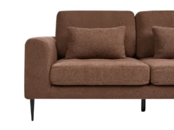 Hjørnesofa 3 personers FLAM Boucle Brun Venstrevendt