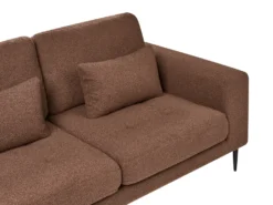 Hjørnesofa 3 personers FLAM Boucle Brun Højrevendt